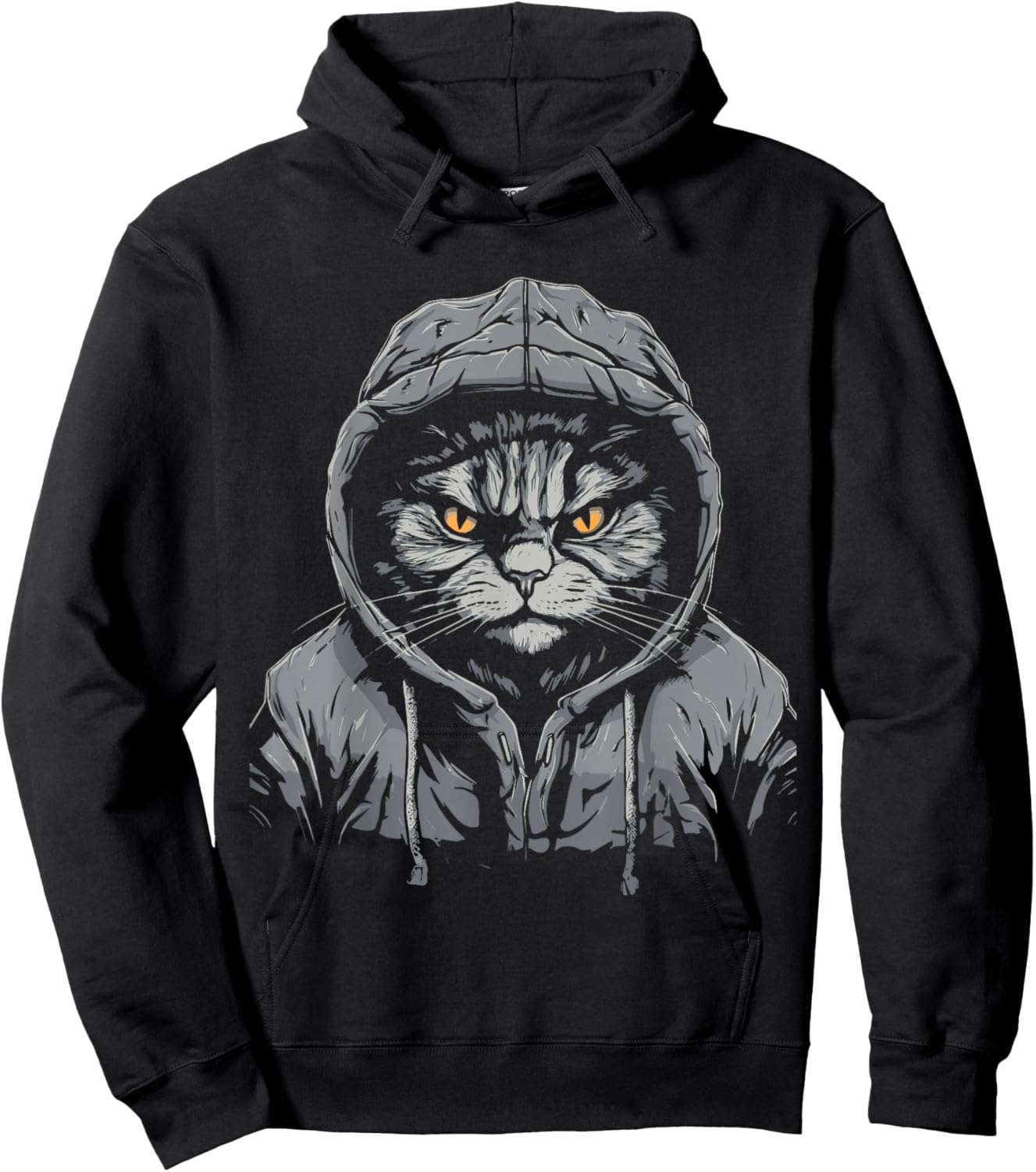 Gangsta Hiphop Cat Hoodie - Hoodie | Black