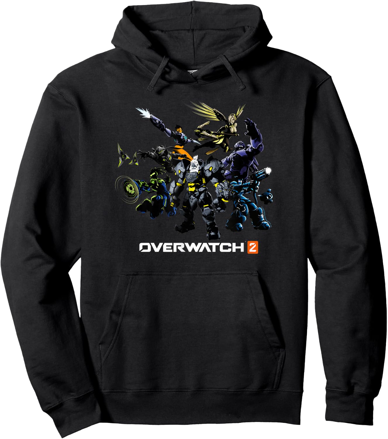 Overwatch 2 Dark Group Action Shot Hoodie - Hoodie | Black