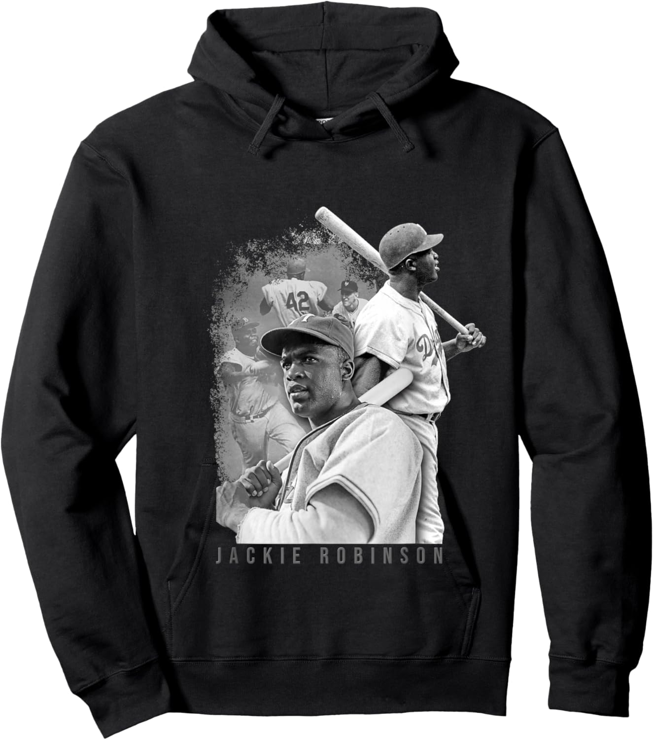 Jackie Robinson_Baseball_031 Hoodie - Hoodie | Black