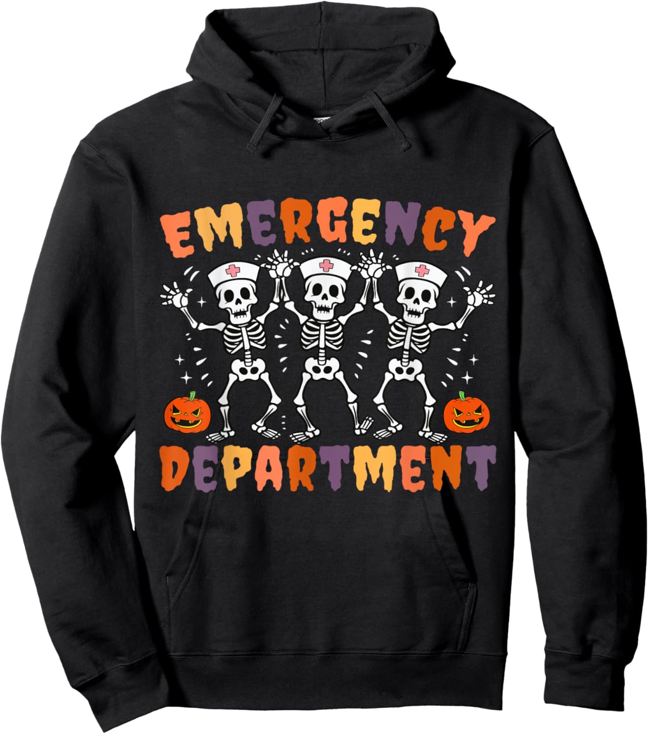 Emergency Department Halloween Emergency Room Nursing Nurse Hoodie - Hoodie | Black