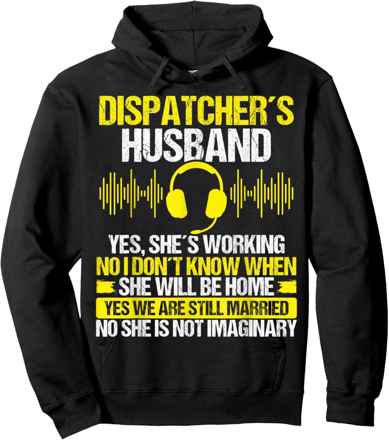 Dispatch Operator Thin Gold Line 911 Dispatch Mom Hoodie - Hoodie | Black