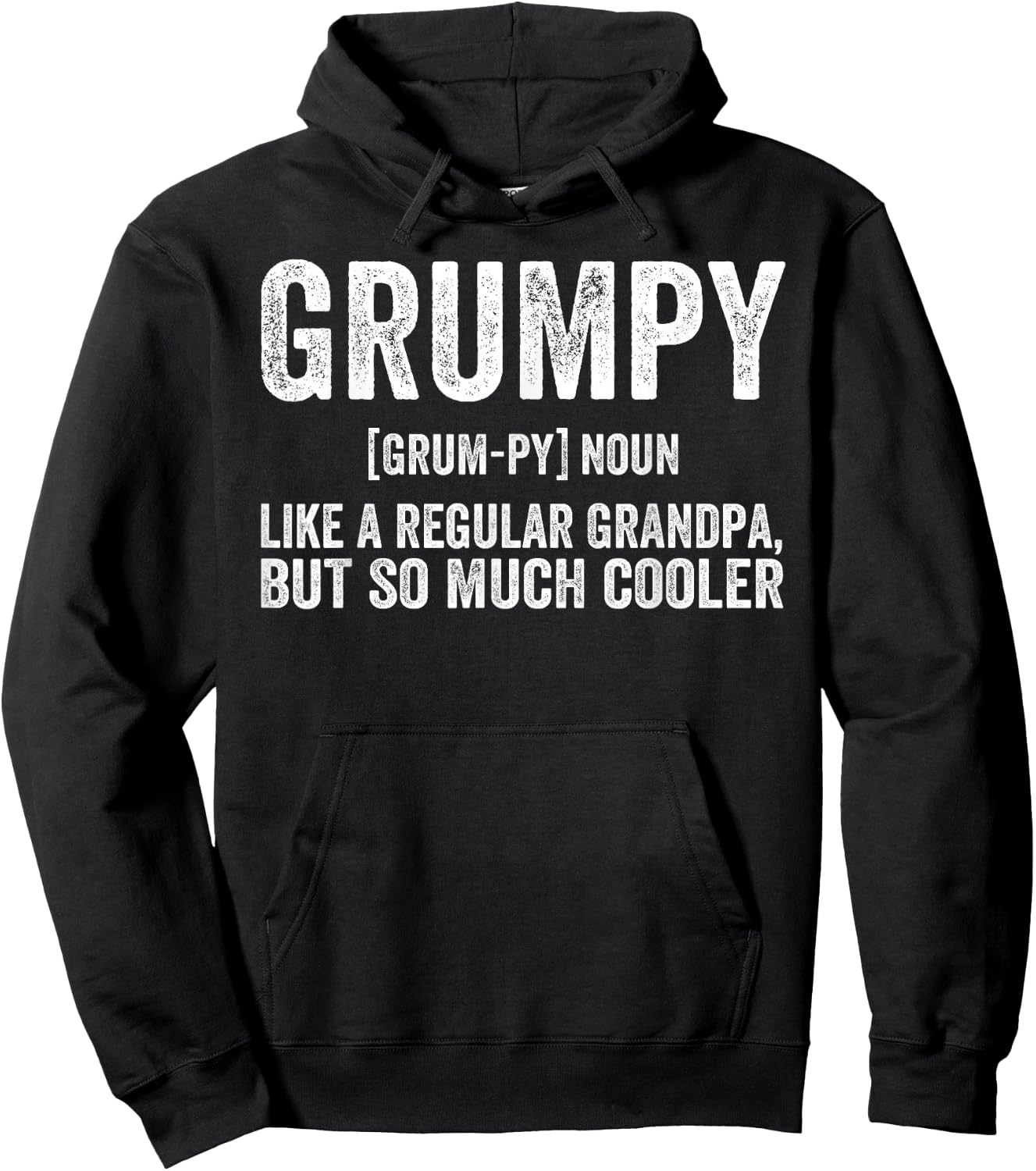 Grumpy Fathers Day regular Grandpa Funny Grumpy Hoodie - Hoodie | Black