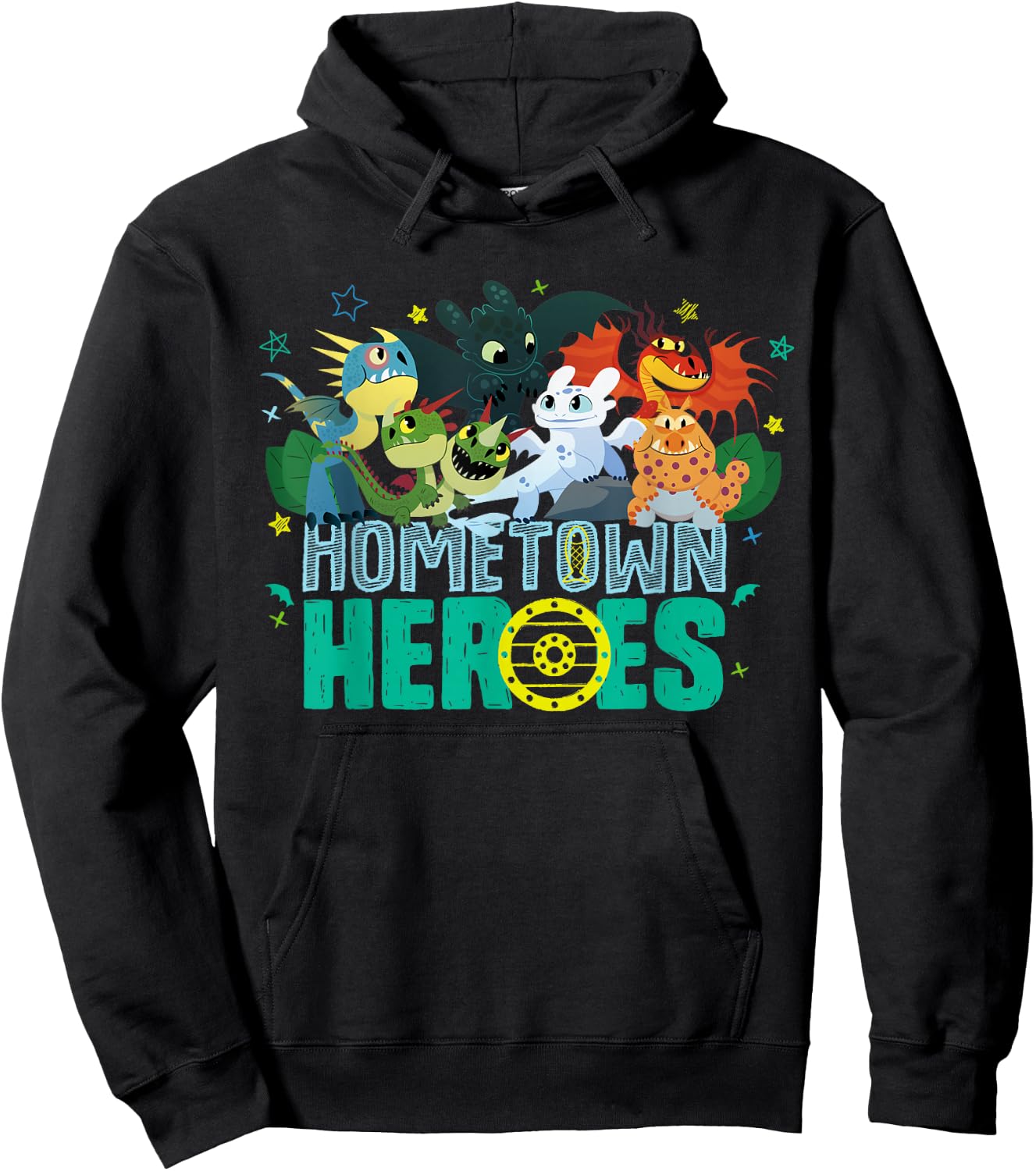 How to Train Your Dragon 3 Heroes of the Hometown Hoodie - Hoodie | Black