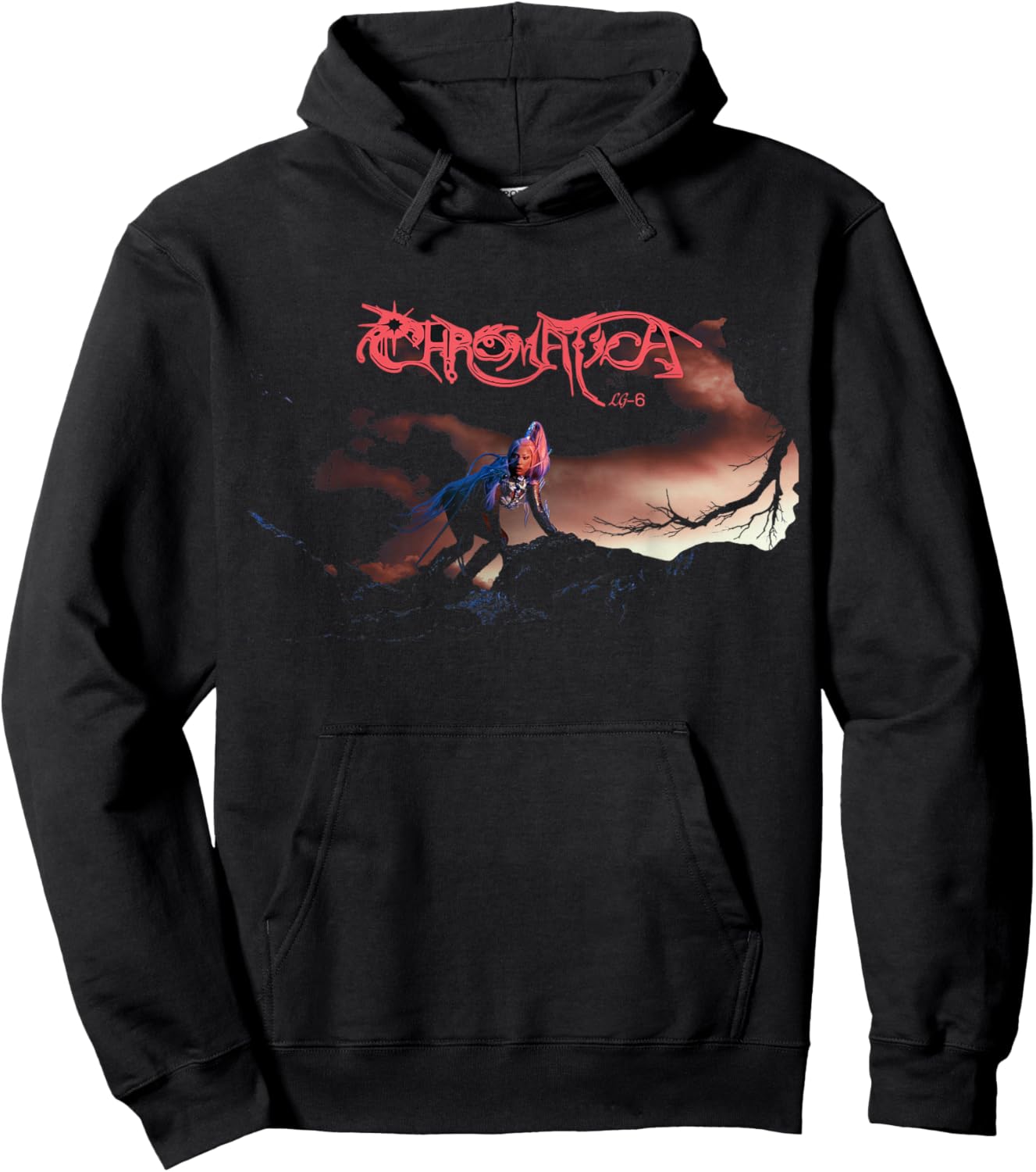 Official Lady Gaga Chromatica Hoodie - Hoodie | Black