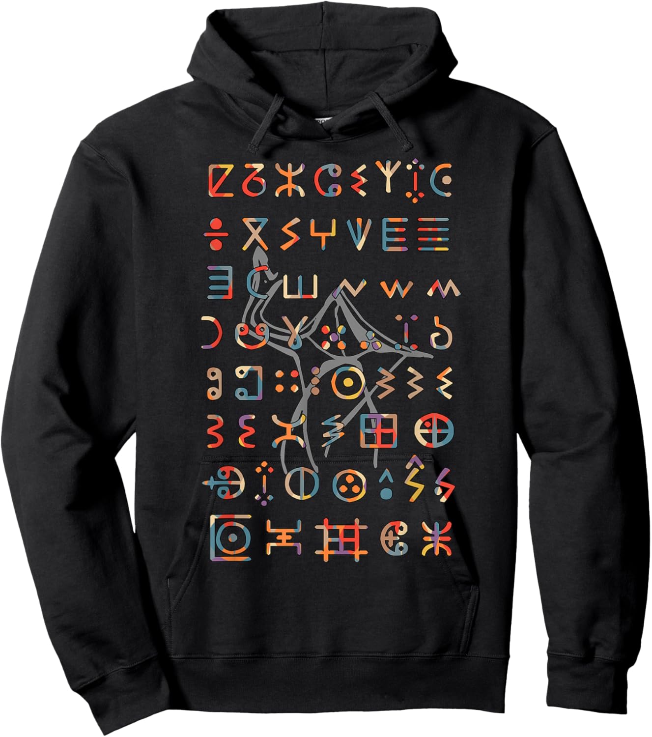 Amazigh Design, Amazigh Art Hoodie - Hoodie | Black