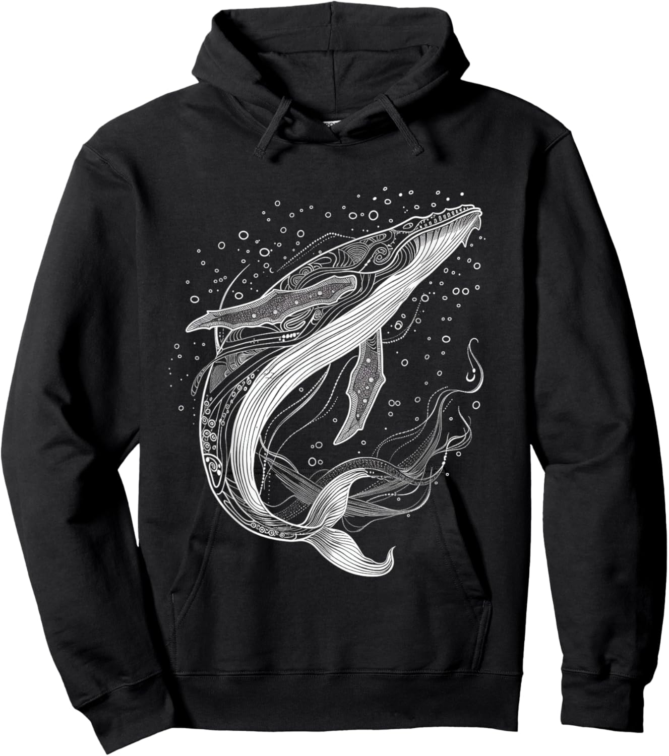 Blue Whale Humpback Whale Lover Hoodie - Hoodie | Black