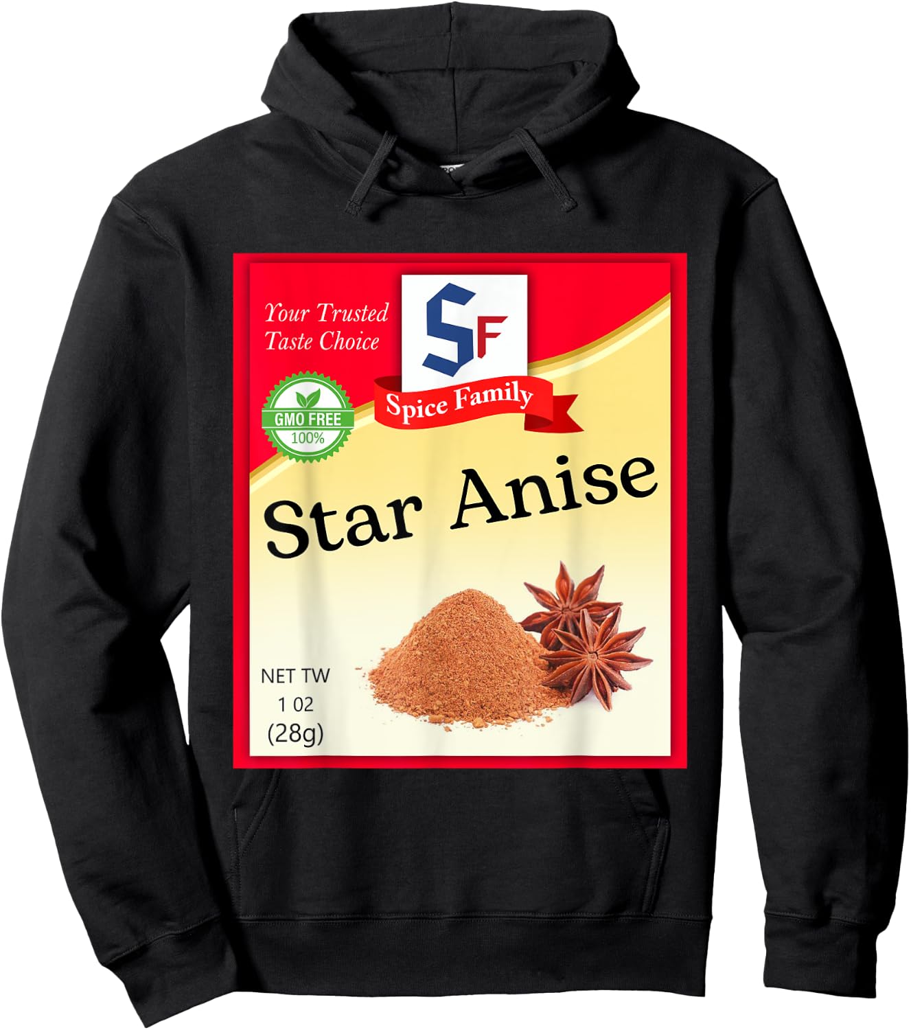 Star Anise Condiment Costume Holiday Spice Costumes Hoodie - Hoodie | Black