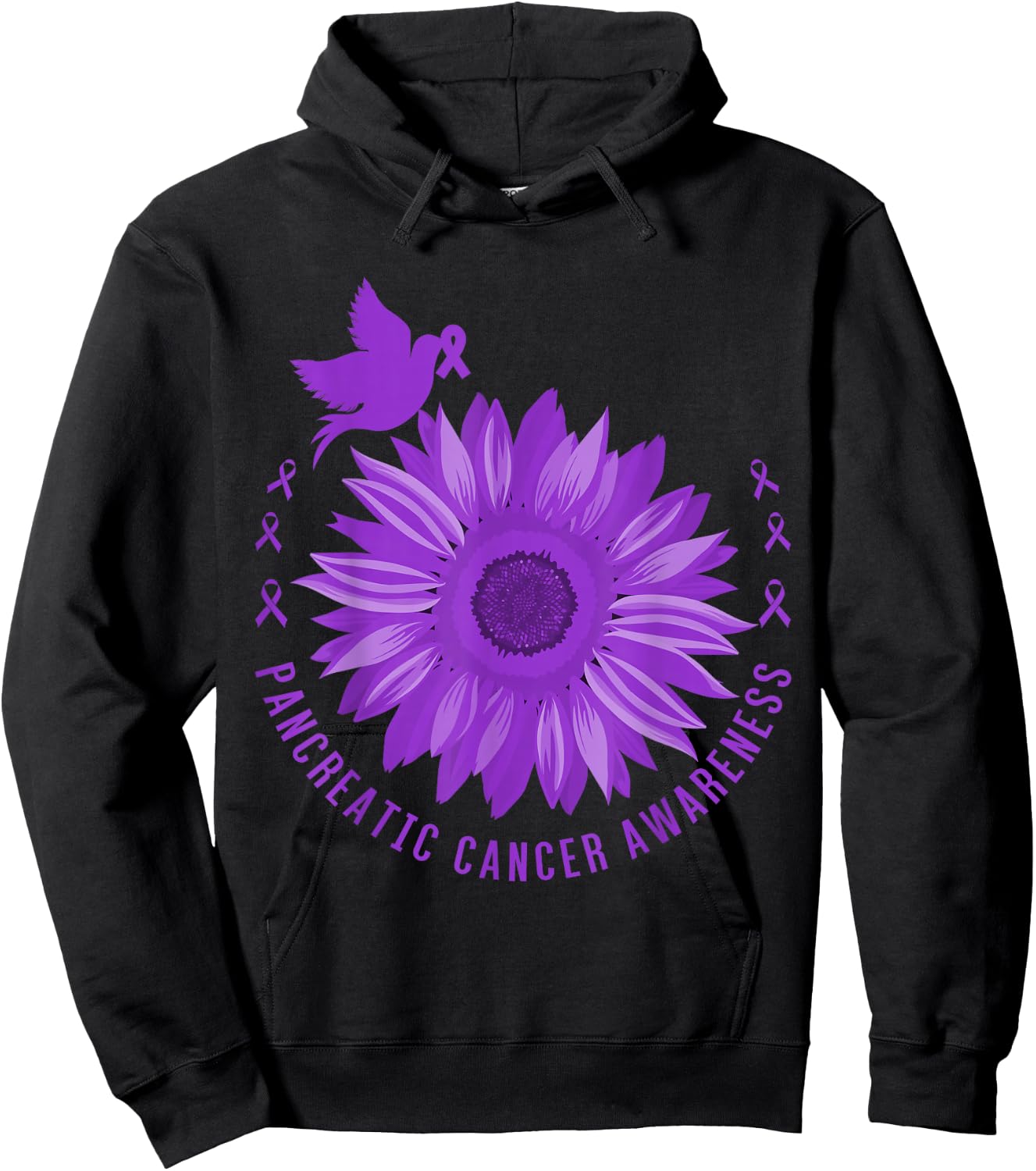 Pancreatic Cancer Awareness Hoodie - Hoodie | Black