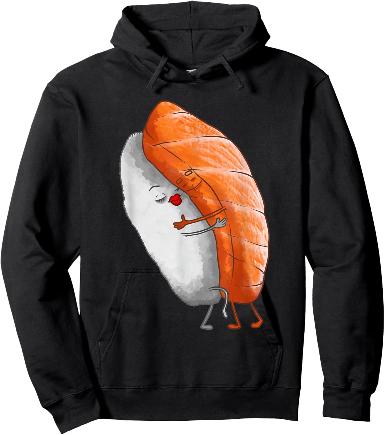 Funny Sushi Design For Kids Men Women Foodie Hug Sushi Lover Hoodie - Hoodie | Black