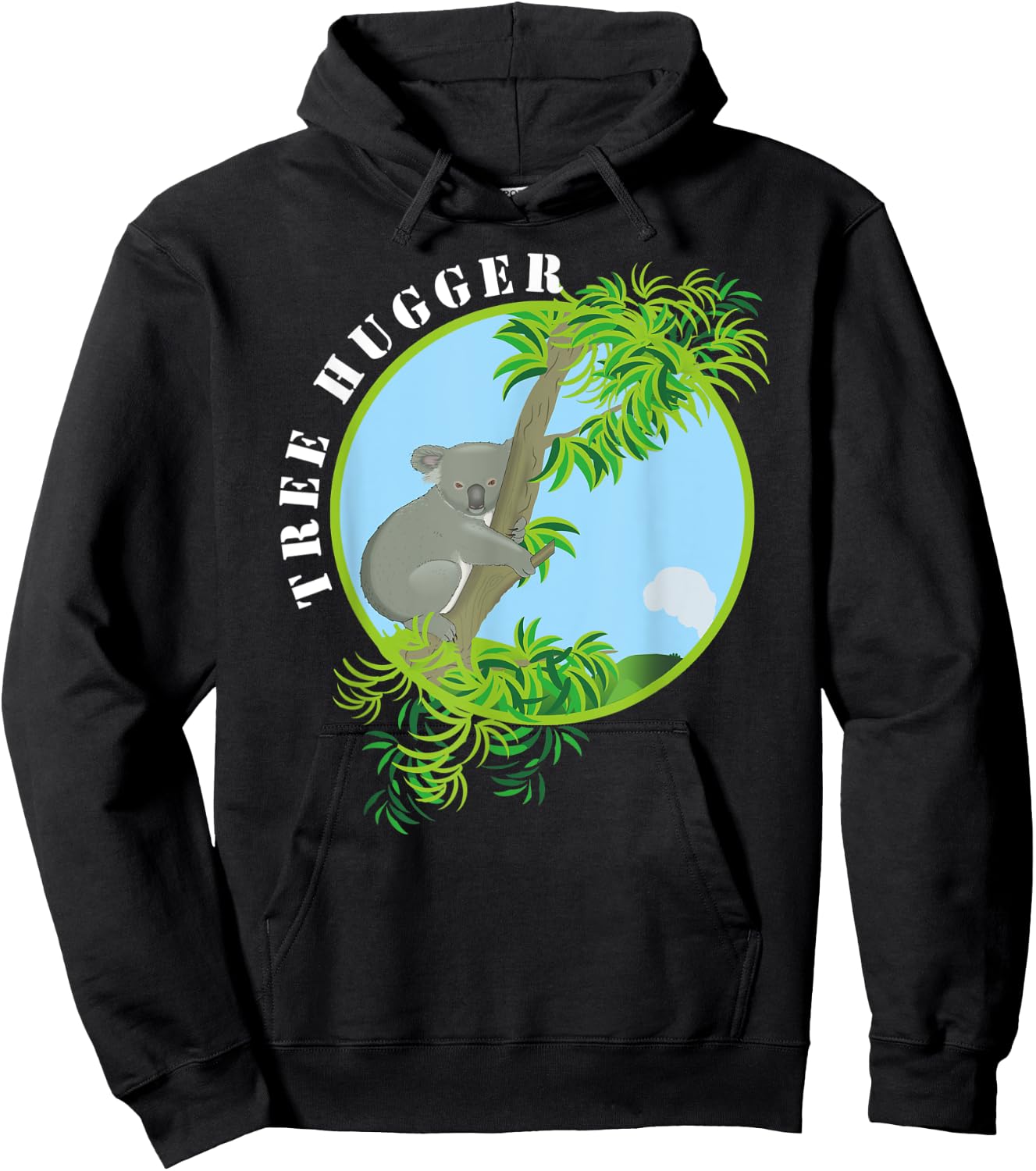 Koala Tree Hugger Hoodie - Hoodie | Black