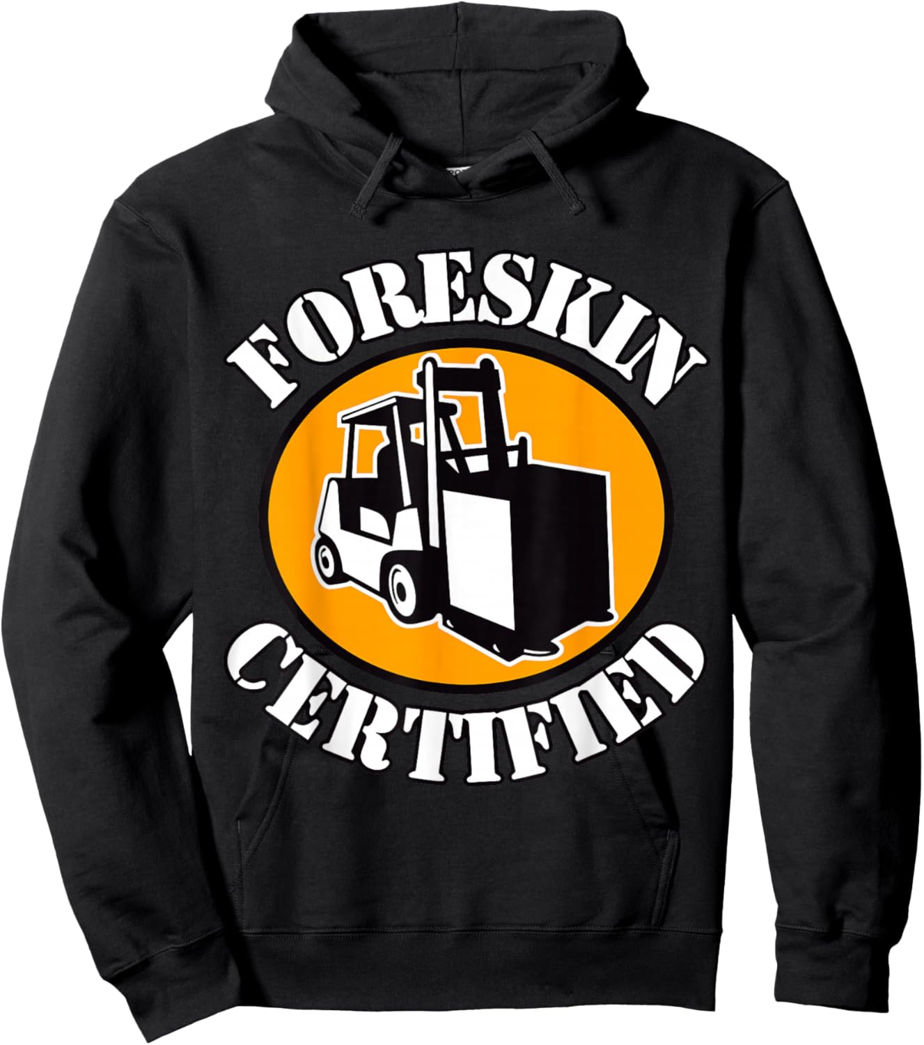 Foreskin Certified , Small, Black Hoodie - Hoodie | Black