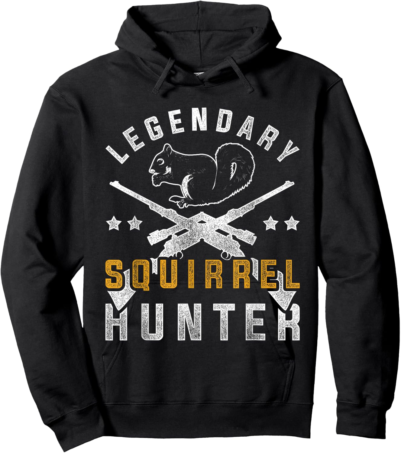 Forest Animal Squirrel Lover Animal Designs Legendary Squirrel Hunter Squirrel Hoodie - Hoodie | Black