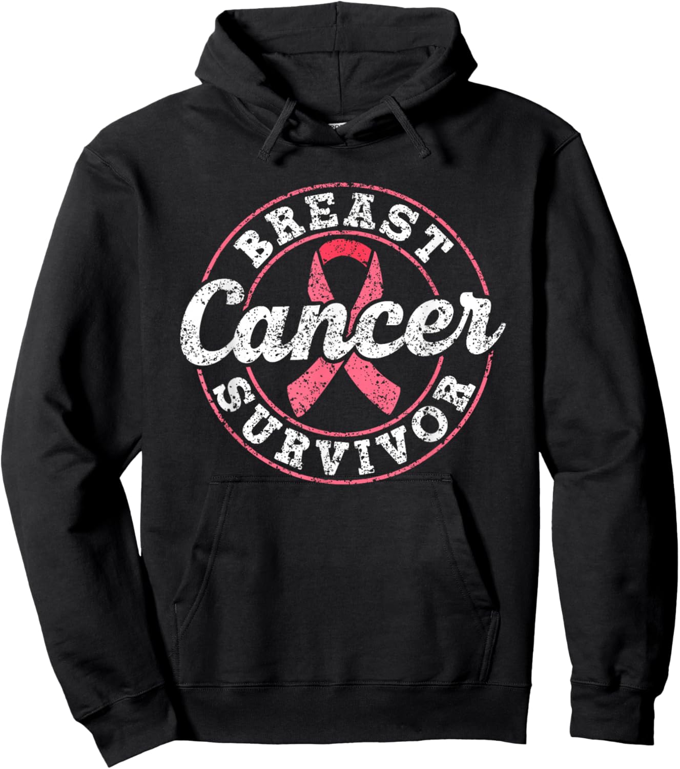 Breast Cancer Survivor Pink Awareness Fight Breast Cancer Hoodie - Hoodie | Black