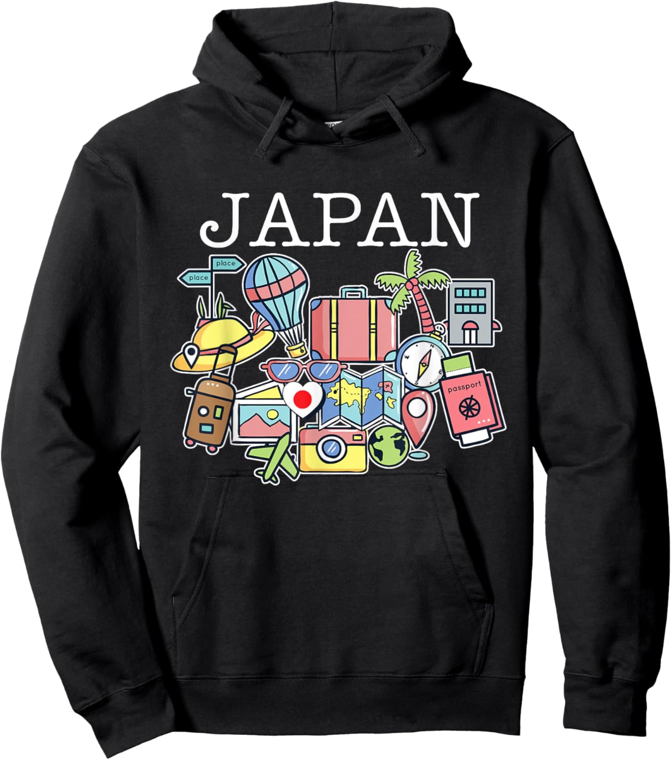 Trip To Japan Bound Family Travel Buddy Matching Hoodie - Hoodie | Black