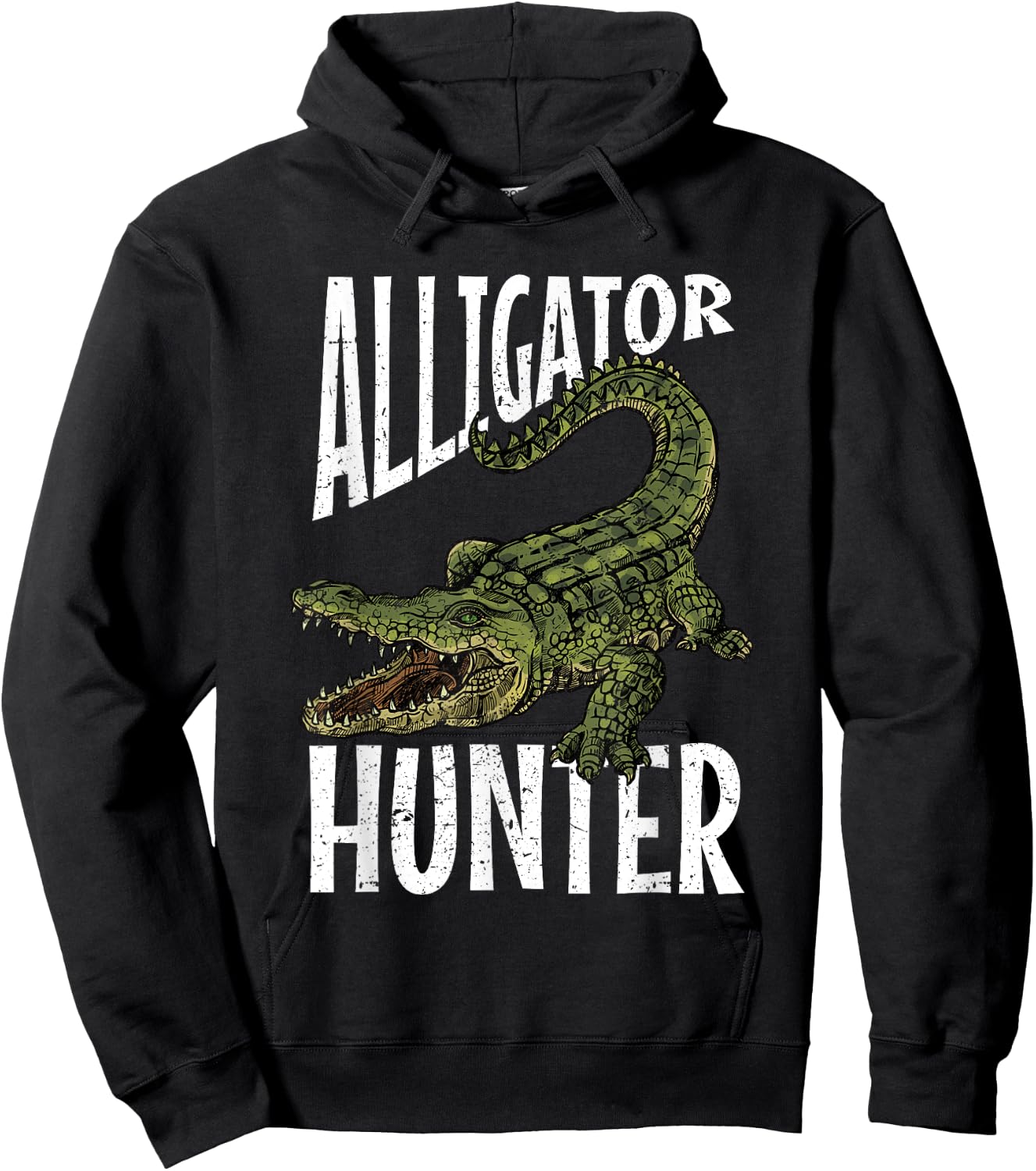Alligator Hunter Shirt | Cute Gator Catchers Hoodie - Hoodie | Black