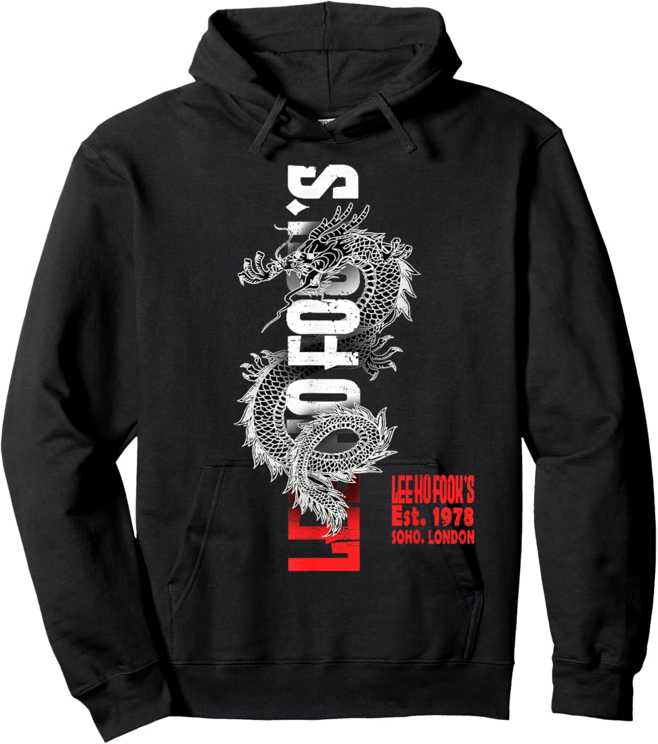 Vintage Lee Ho Fooks Chinese Restaurant China Dragon Hoodie - Hoodie | Black