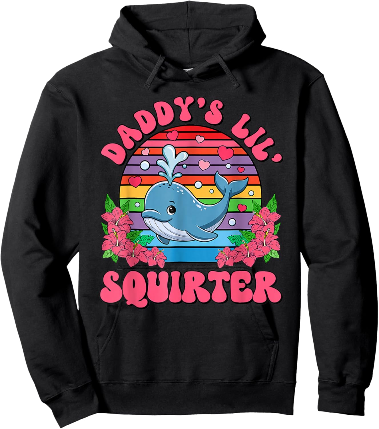 Unangemessene lustige Daddy's Lil Squirter Peinliche Frauen Hoodie - Hoodie | Black