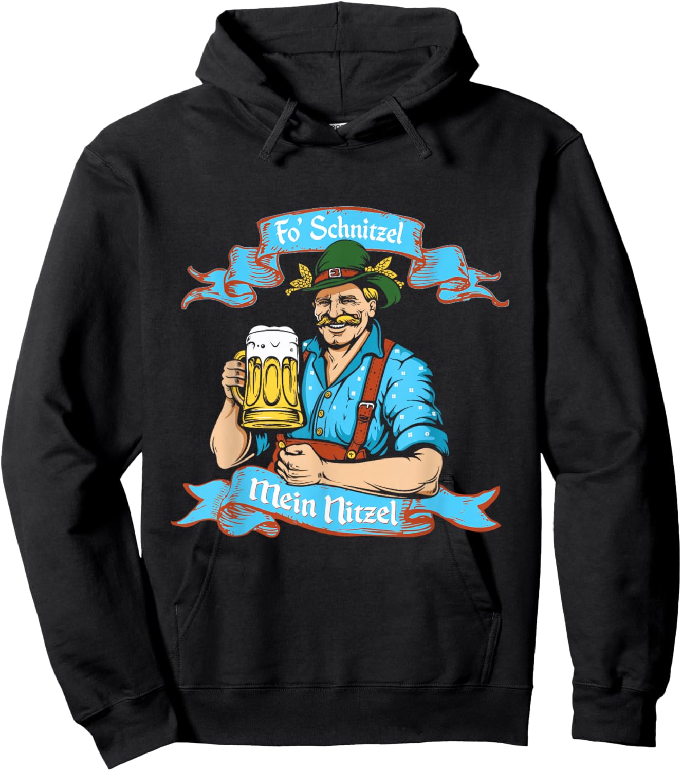 Fo Snitzel Prost German Oktoberfest Shirt or Women Hoodie - Hoodie | Black