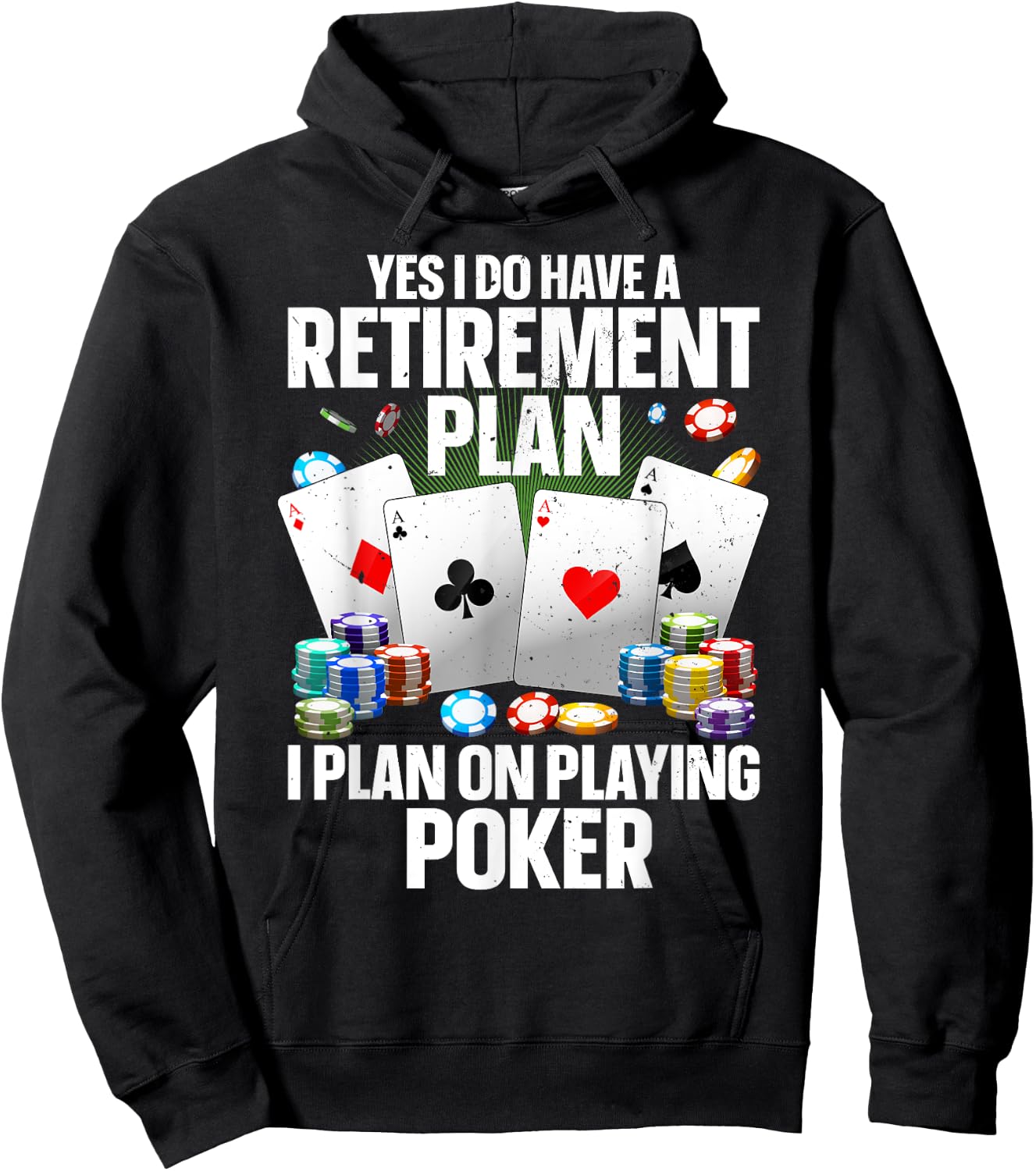 Funny Poker Design Women Poker Player Poker Lover Hoodie - Hoodie | Black