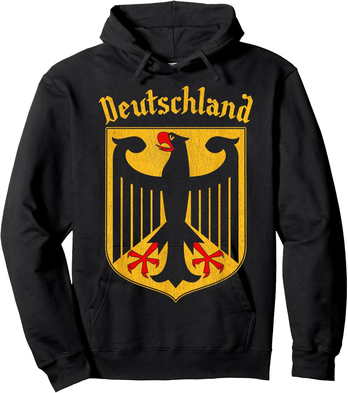 German Eagle Deutschland Coat of Arms Flag Souvenir Gift Hoodie - Hoodie | Black