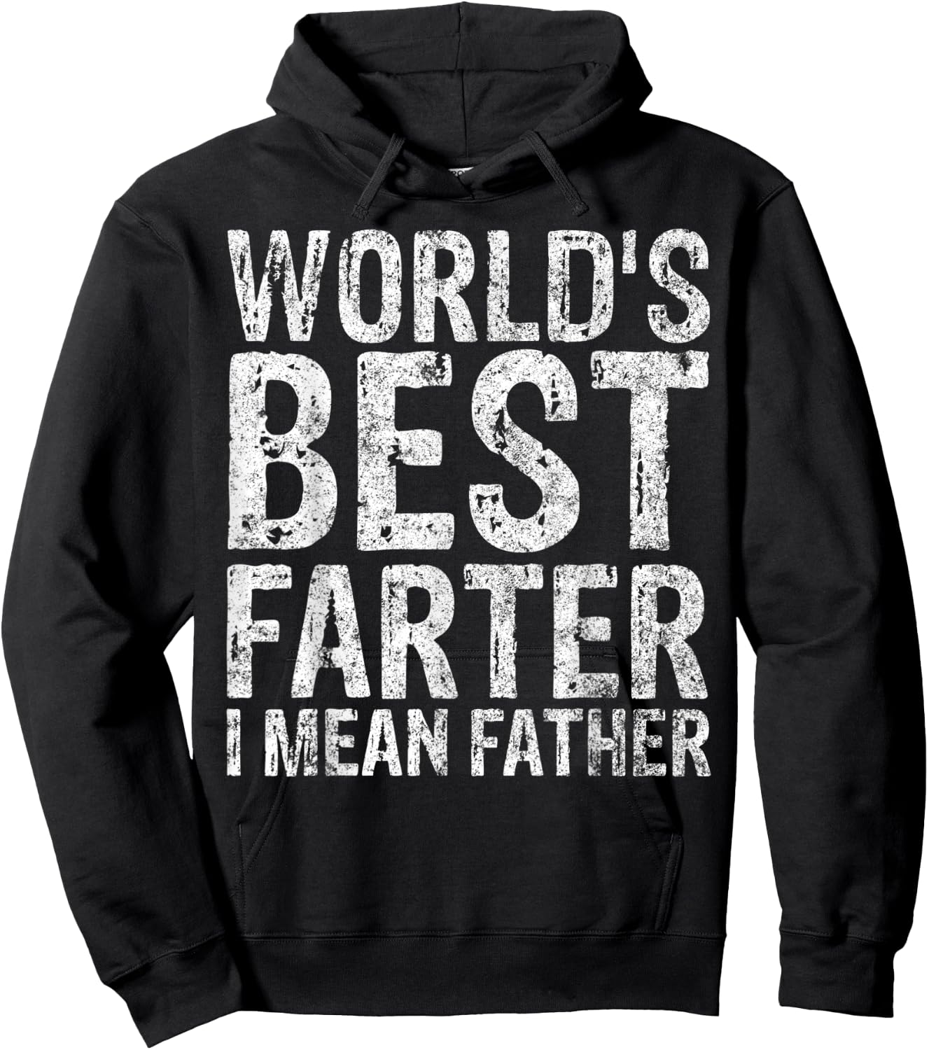 World's Best Farter I Mean Father Shirt Funny Christmas Gift Hoodie - Hoodie | Black