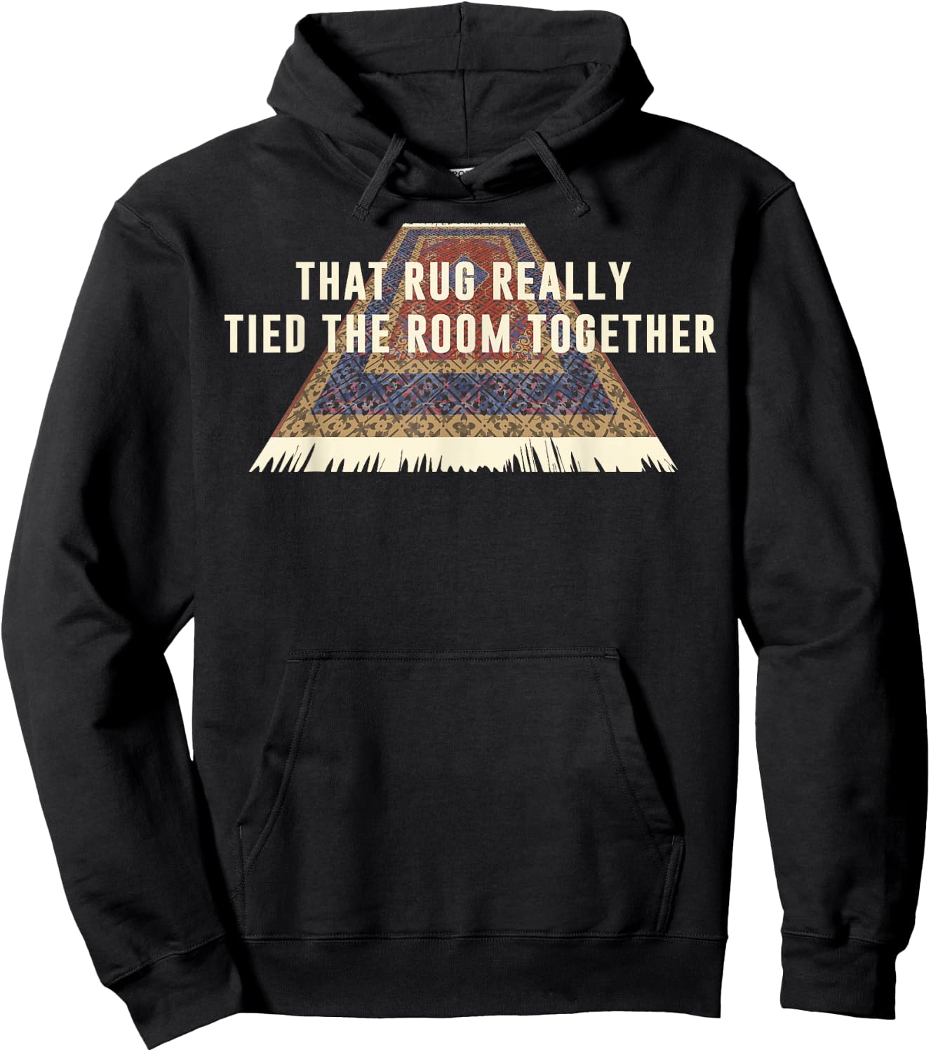 The Big Lebowski Rug Tied The Room Together Hoodie - Hoodie | Black