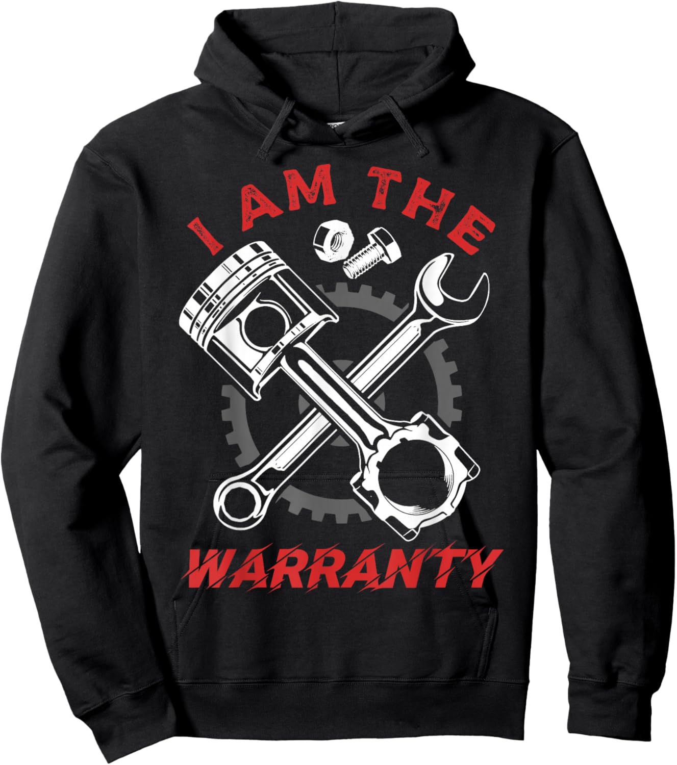 I'm The Warranty Repair Car Lover Auto Mechanic Hoodie - Hoodie | Black