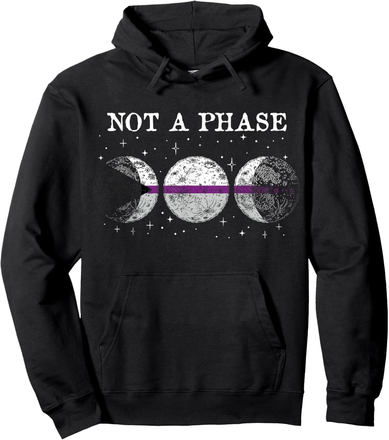 Demisexual Pride Flagge Not A Phase Hoodie - Hoodie | Black