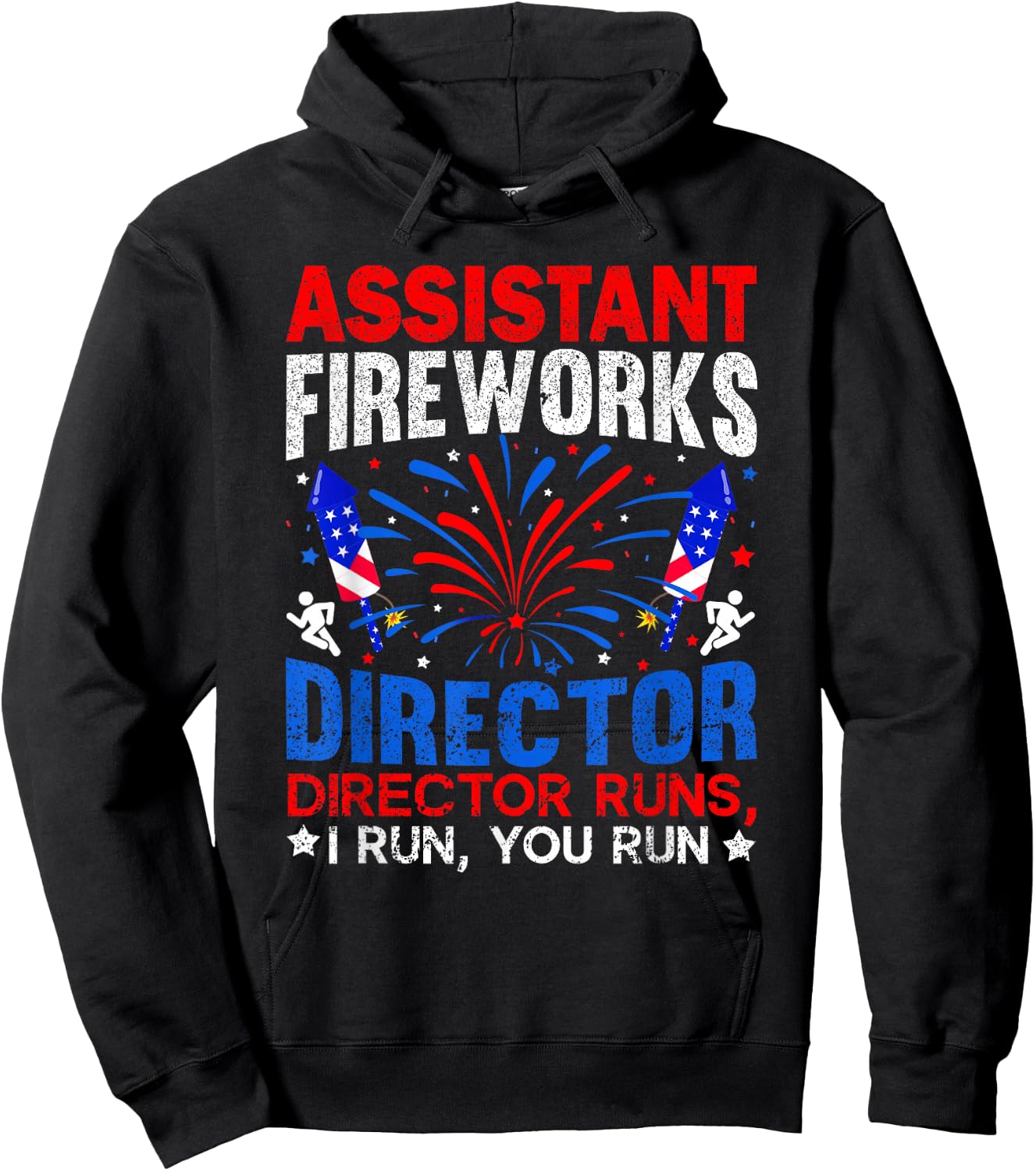 Assistant Fireworks Director Independence Day 4th Of July Hoodie - Hoodie | Black