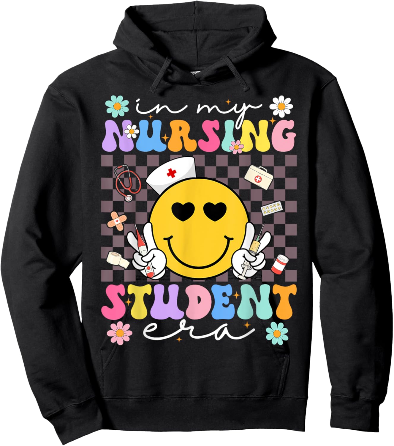 In My Nursing Student Era Future Nurse Nursing School Hoodie - Hoodie | Black