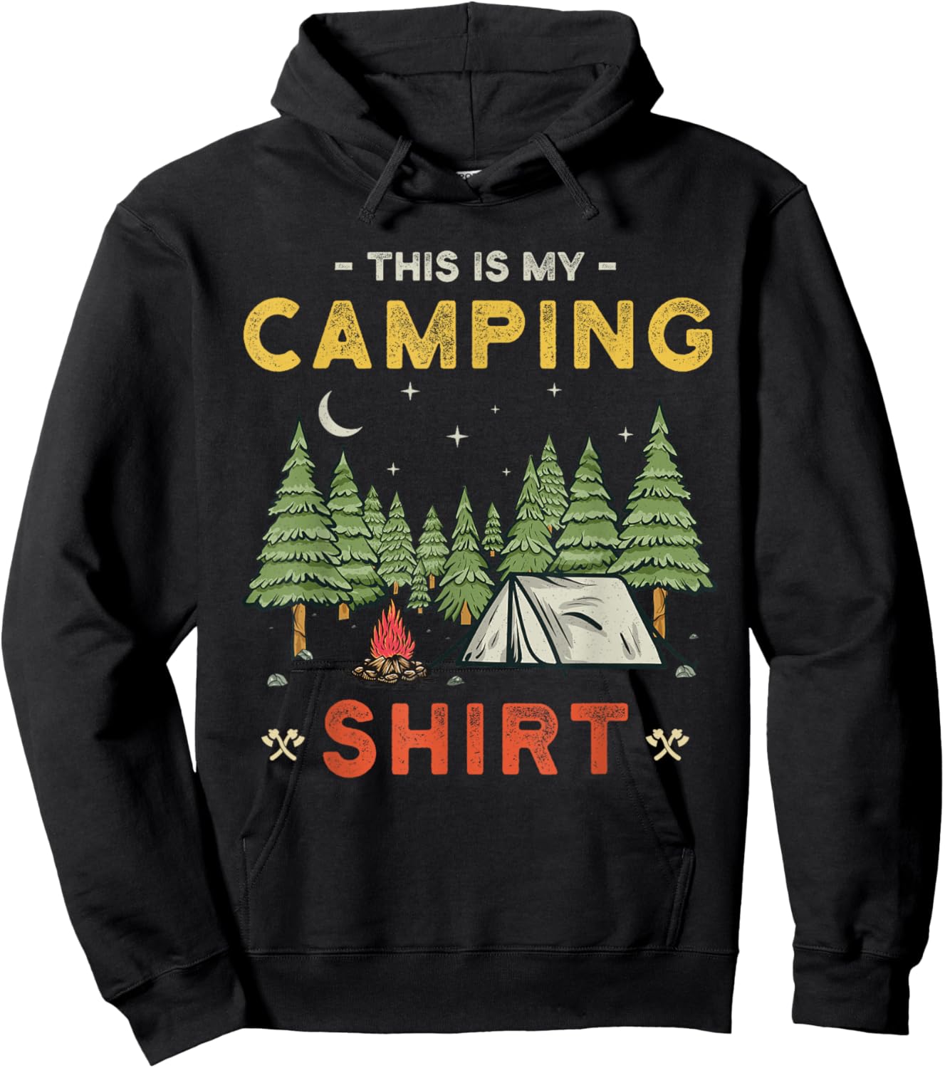 Camping Cosuin Funny Camper Hoodie - Hoodie | Black