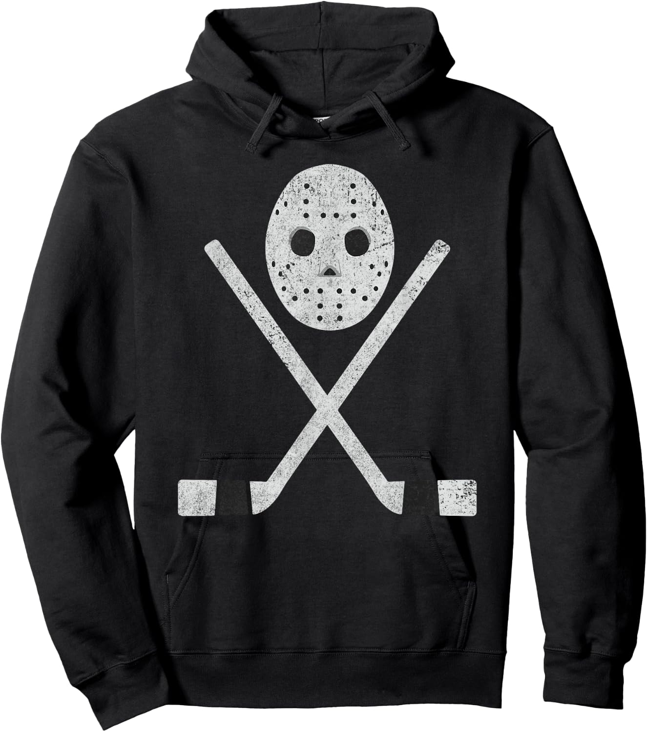 Cool Fear The Goalie Retro Mask Hockey Hoodie - Hoodie | Black