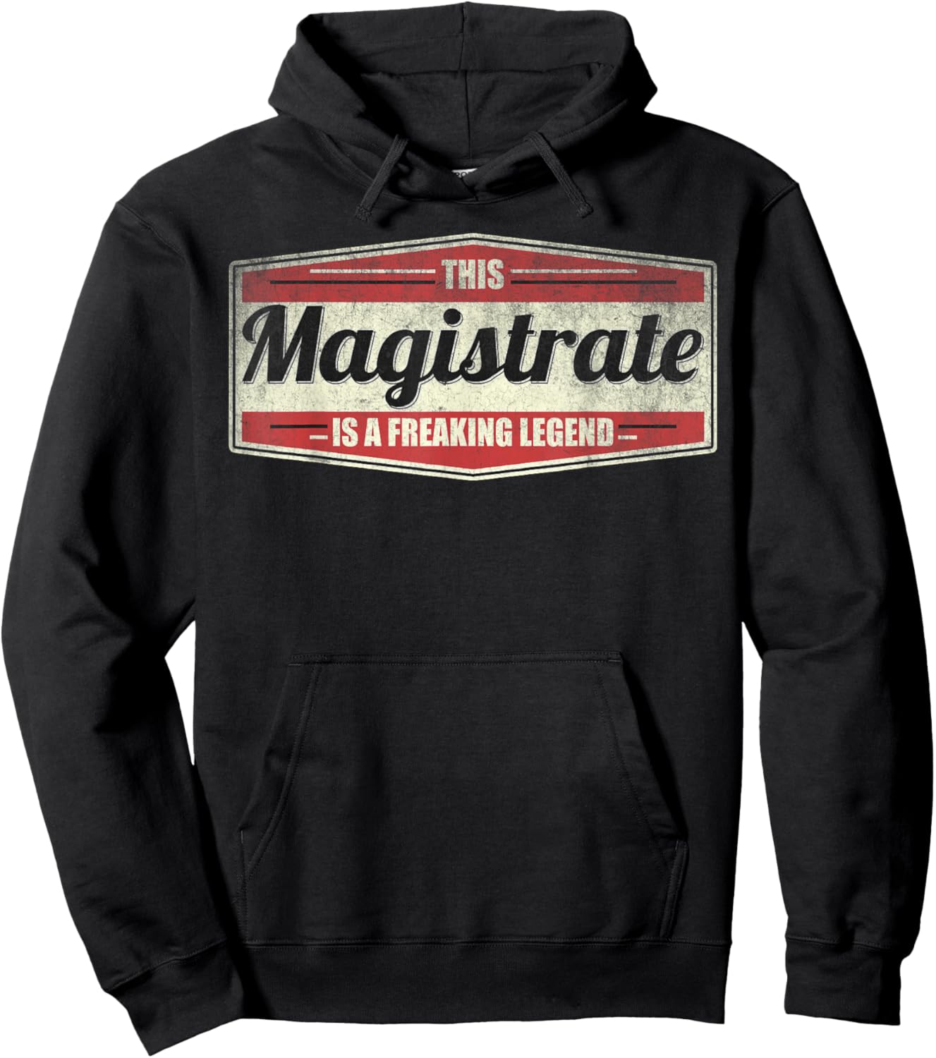 Funny Profession Quote Vintage Magistrate Hoodie - Hoodie | Black