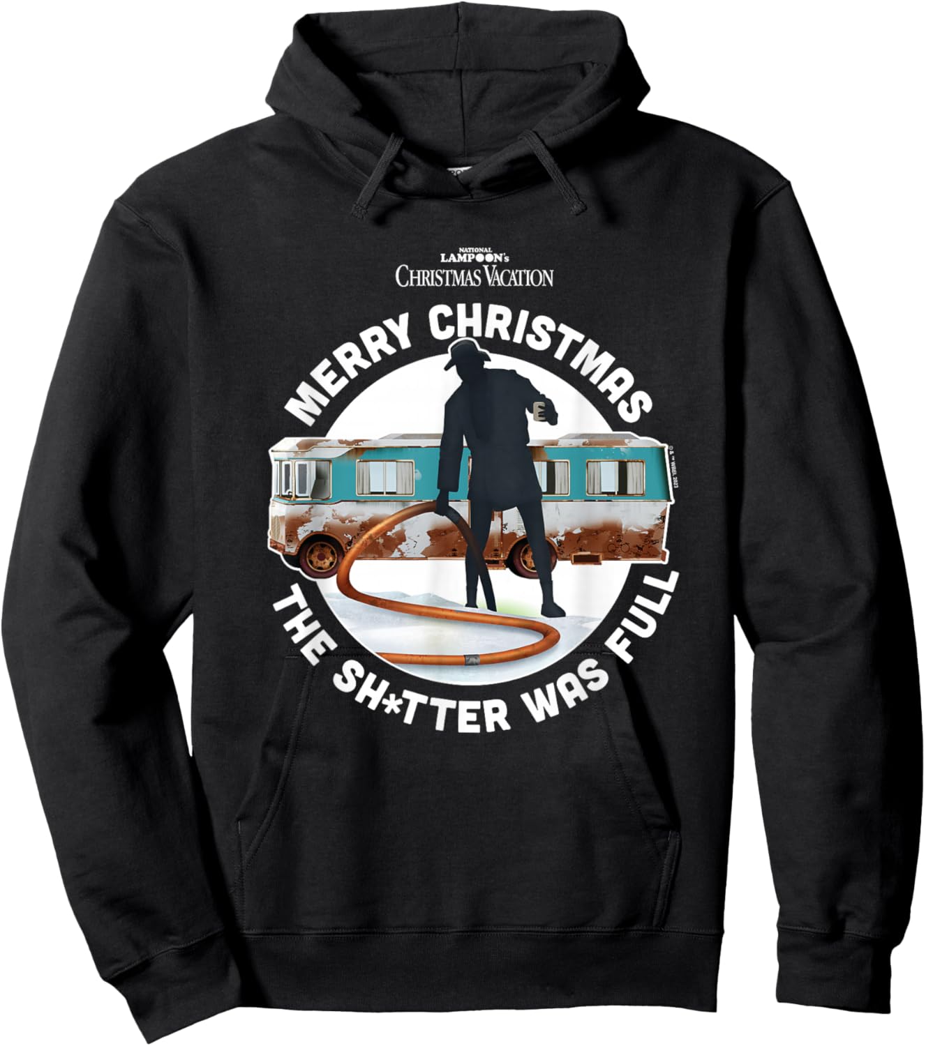 National Lampoon's Christmas Vacation - The Shitter was Full Hoodie - Hoodie | Black