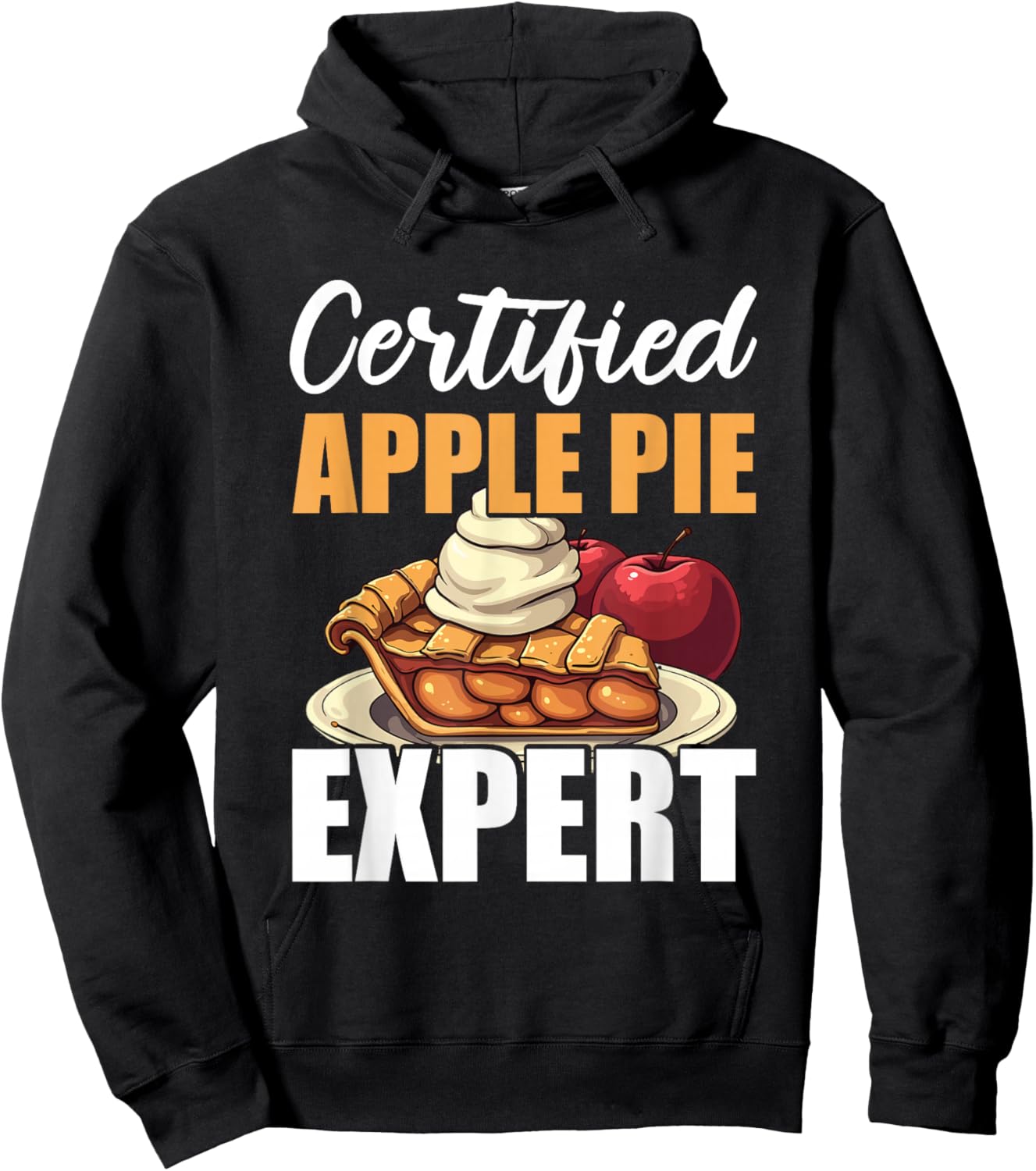 Apple Pie Food Hoodie - Hoodie | Black
