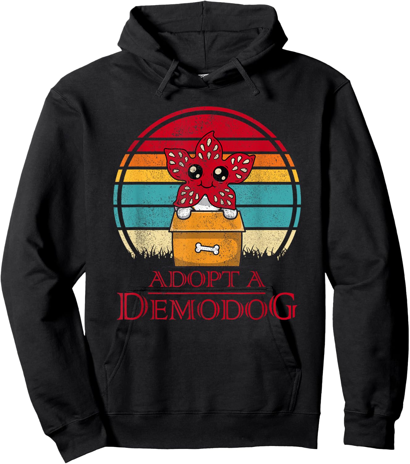 Adopt a Demodog Funny Dog Lovers Hoodie - Hoodie | Black
