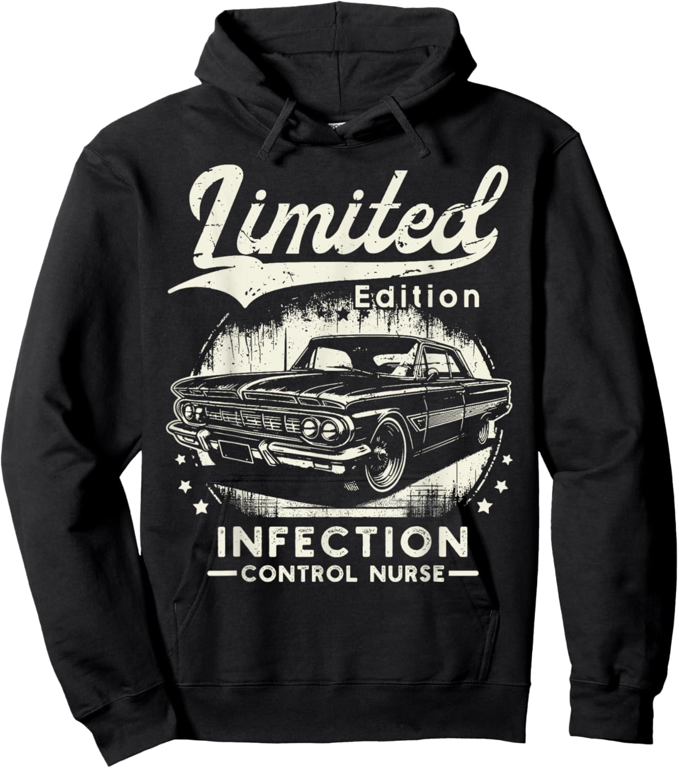 Infection Control Nurse Job Car Birthday Worker Professional Hoodie - Hoodie | Black