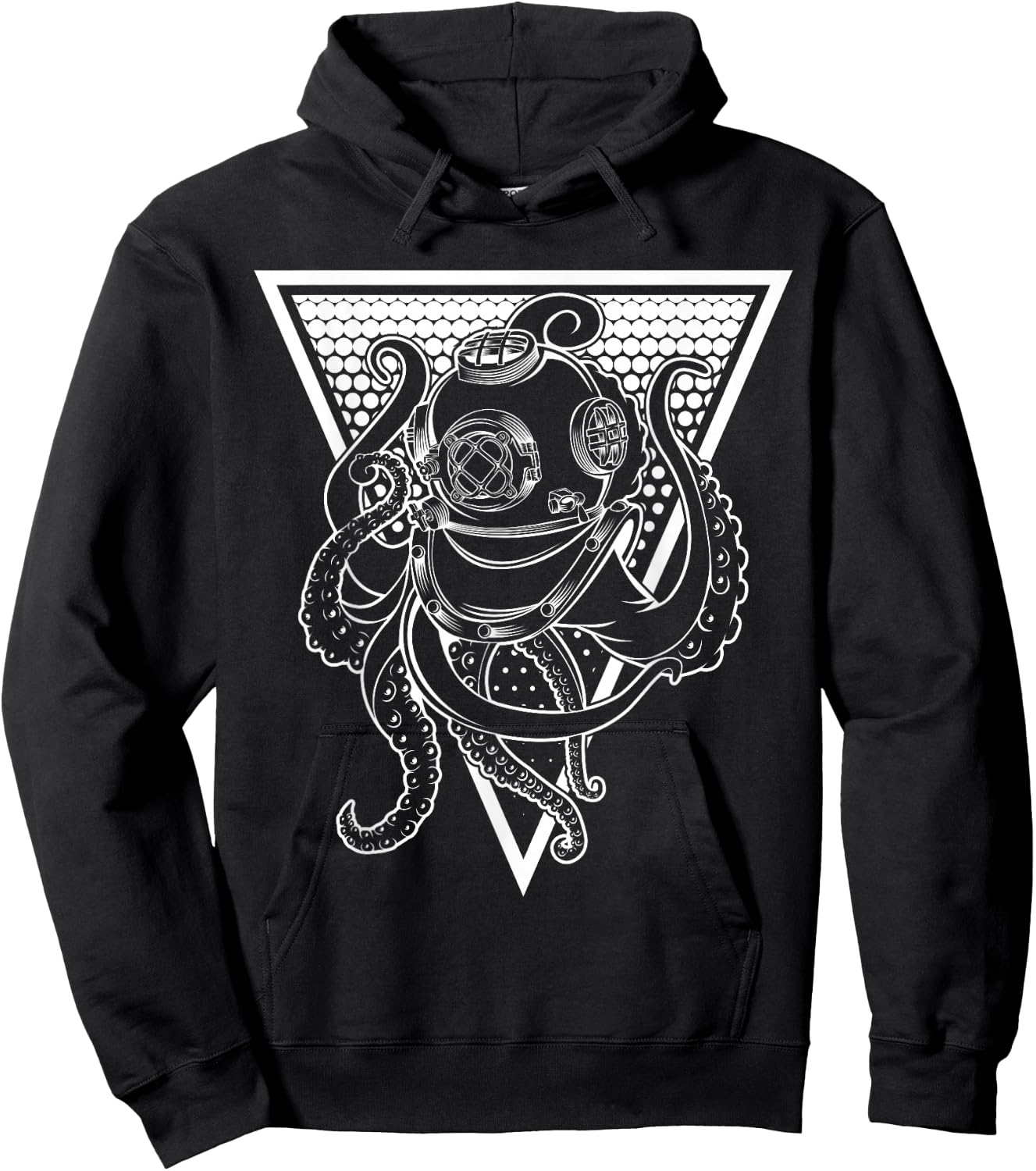 Deep Sea Diving Helmet Octopus Octopus Underwater Diver Gift Hoodie - Hoodie | Black