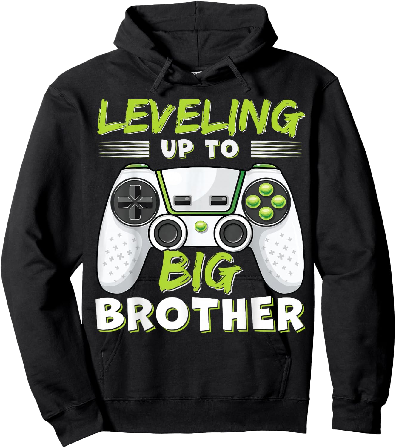 Leveling Up to Big Brother Hoodie - Hoodie | Black