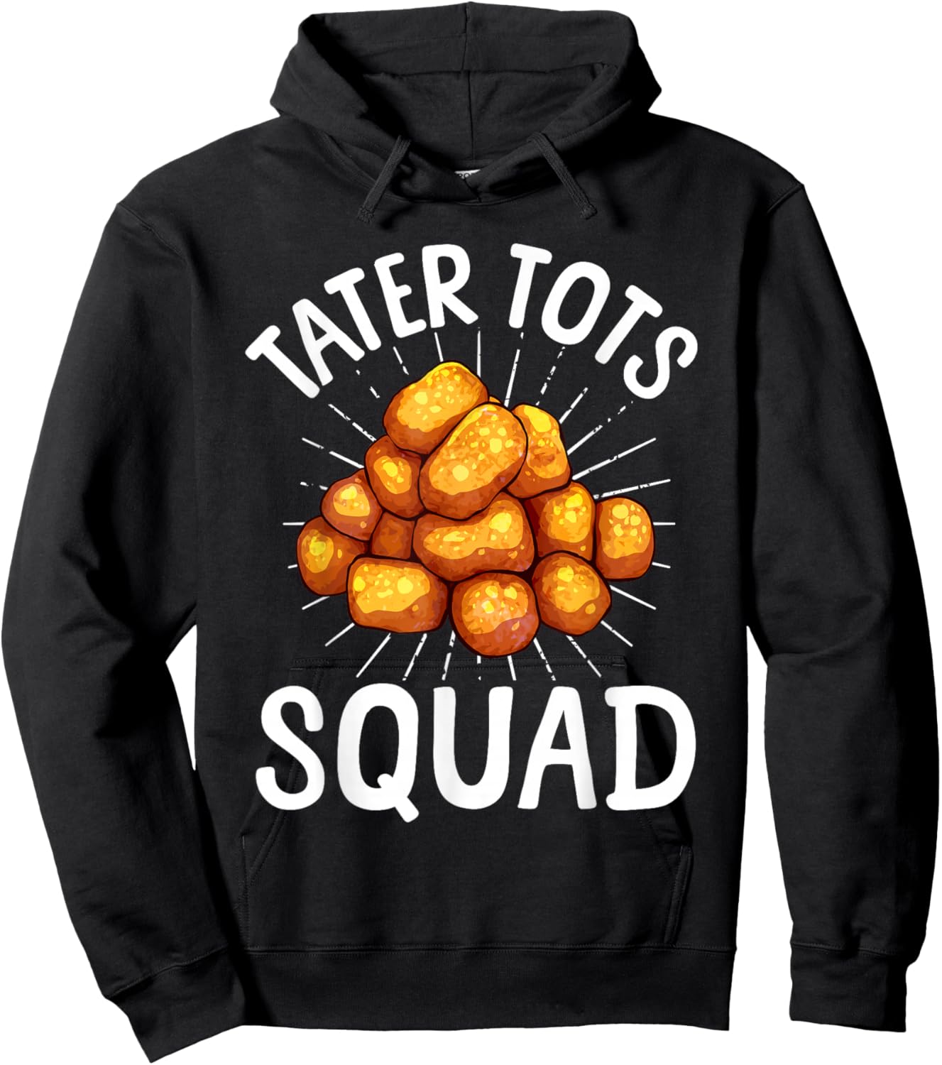Cool Tater Tot Art Women Kids Potato Tater Tot Lover Hoodie - Hoodie | Black