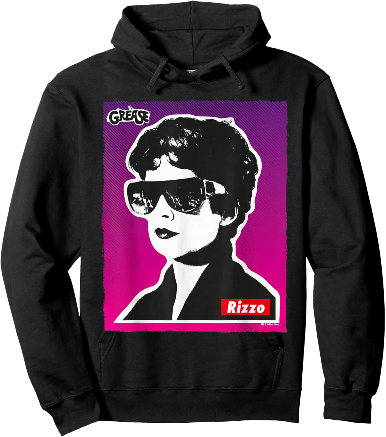 Grease Rizzo Portrait Pink Ladies Hoodie - Hoodie | Black