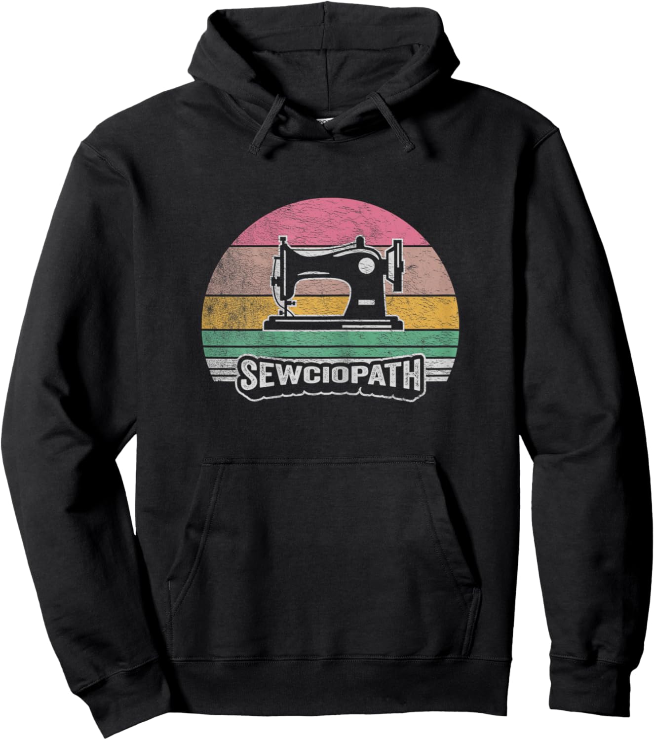 Retro Vintage Sewing Shirt Funny Sew Sewing Lover Sewciopath Hoodie - Hoodie | Black