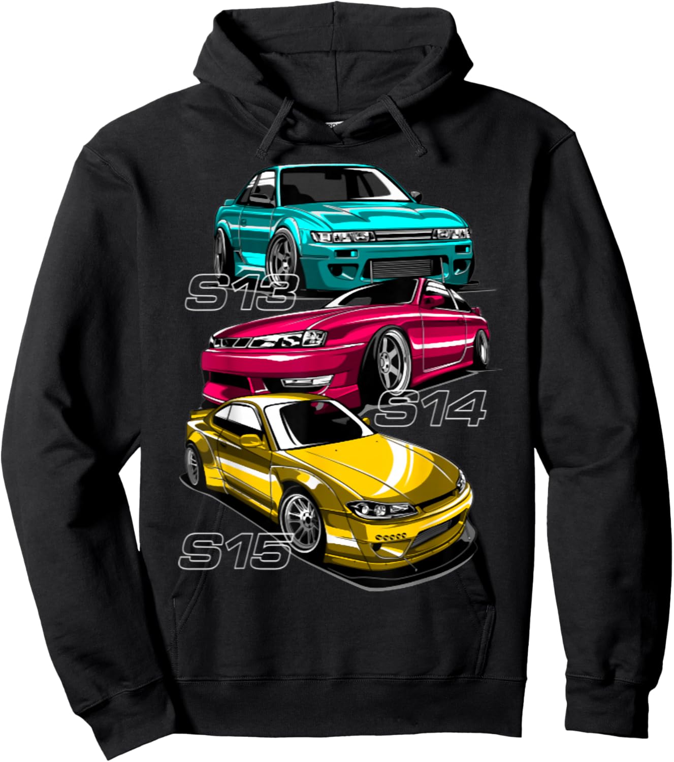 Silvia s13 s14 s15 lover sport car Hoodie - Hoodie | Black