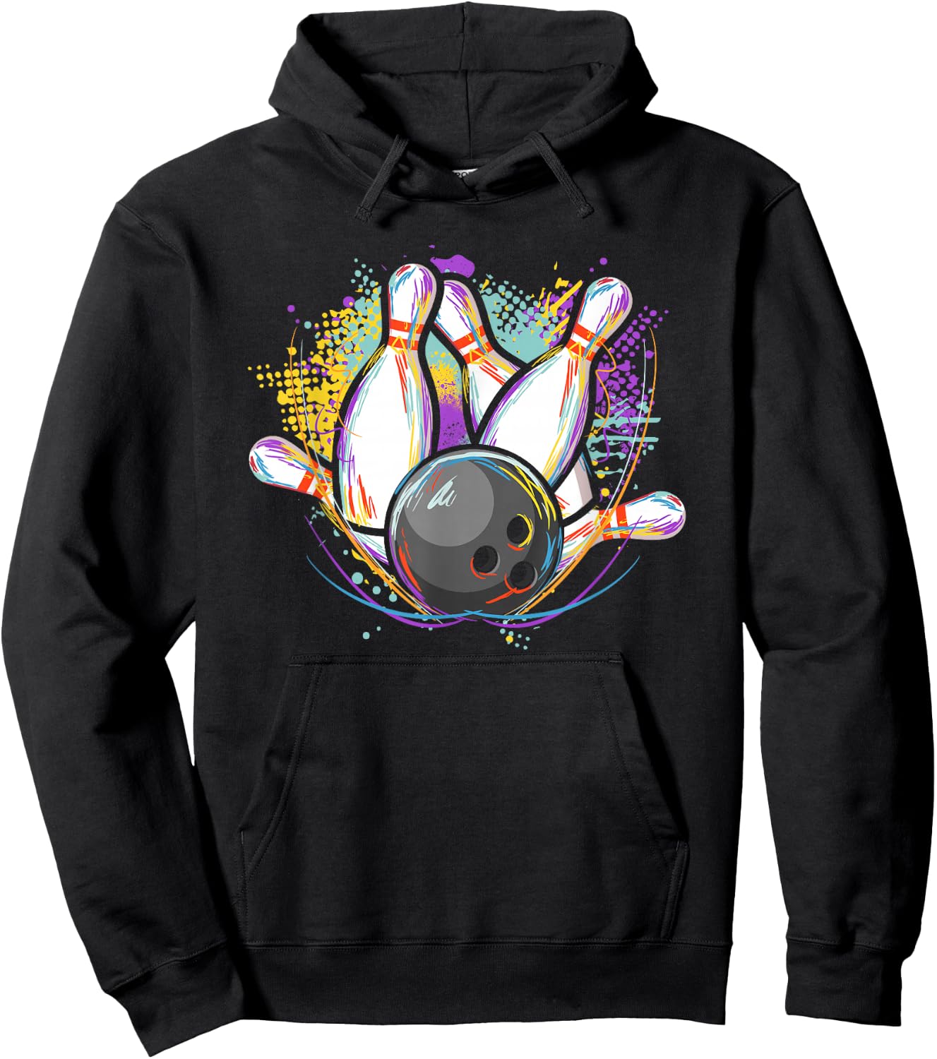 Bowling Pins - Bowling Bowler Hoodie - Hoodie | Black