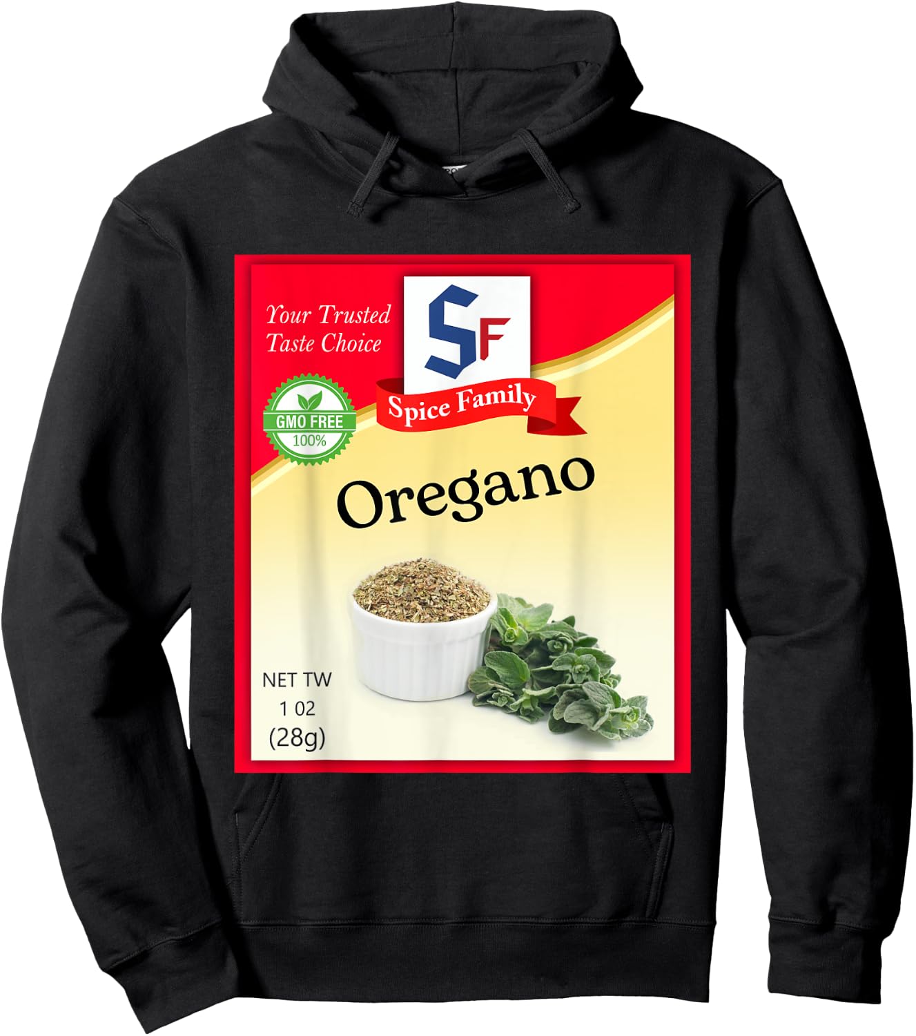 Oregano Condiment Costume Holiday Spice Costumes Hoodie - Hoodie | Black