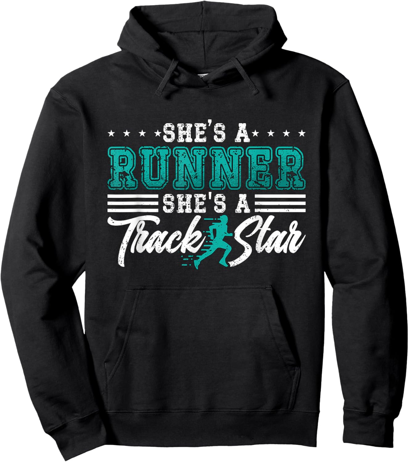 She's A Runner She's A Track Field Thrower Track And Field Hoodie - Hoodie | Black