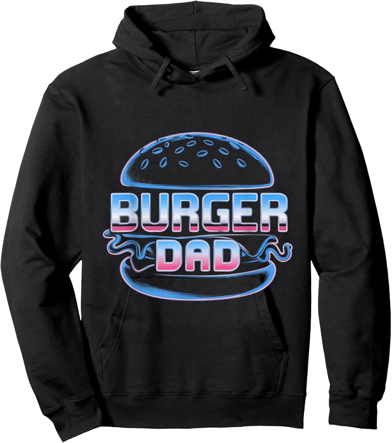 Funny Burger Lover Burger Mom Memes Love Burger Dad Jokes Hoodie - Hoodie | Black