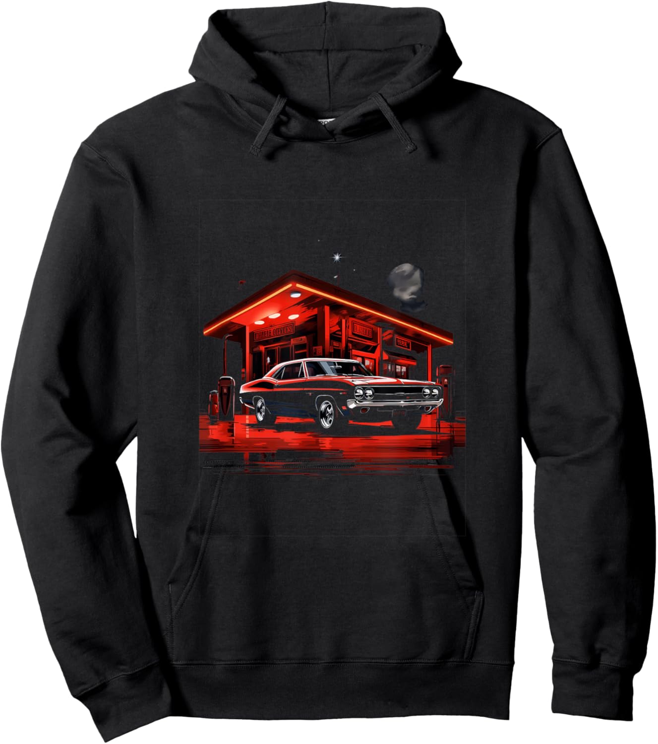Muscle Car Classic Car Vintage Hoodie - Hoodie | Black