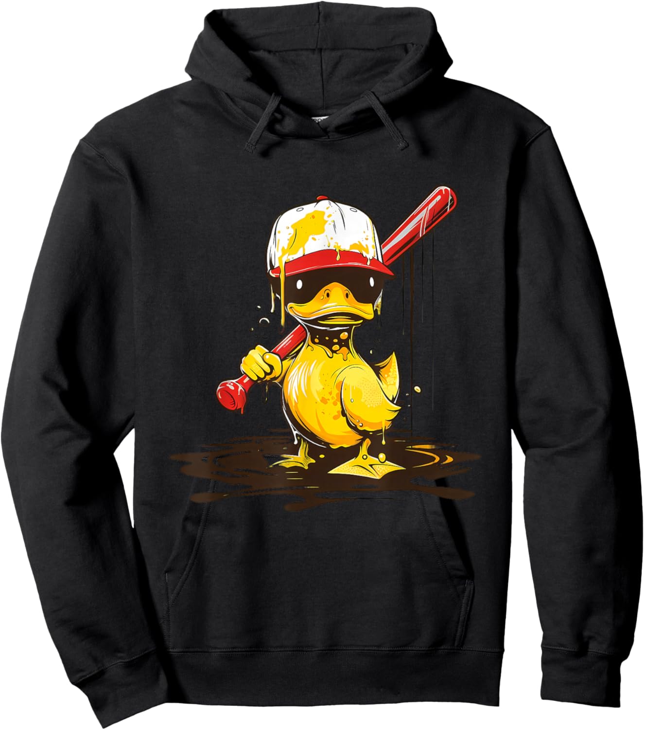 Rubber Duck Baseball Player Rubber Duckie Rubber Duck Lover Hoodie - Hoodie | Black