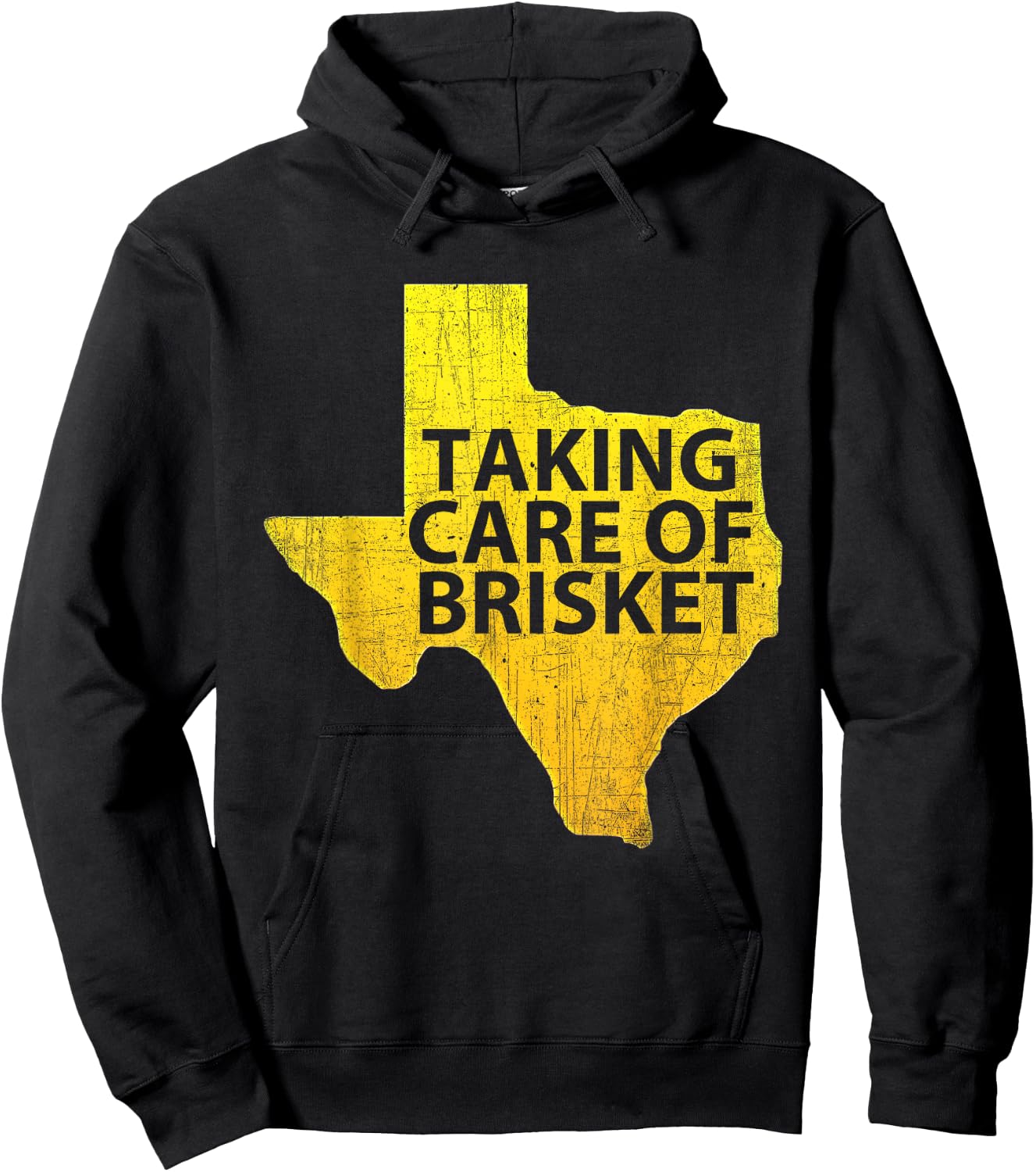 Taking Care of Brisket - Texas Smoked Brisket & Barbecue Hoodie - Hoodie | Black